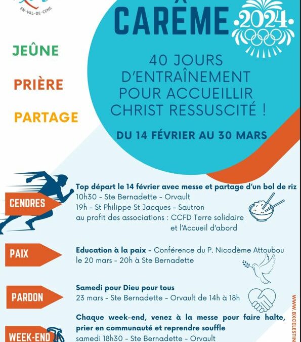 Carême 2024 – 40 jours d’entraînement…