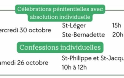 Célébrations pénitentielles et confessions individuelles