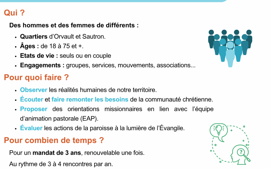 Votre paroisse a besoin de vous !