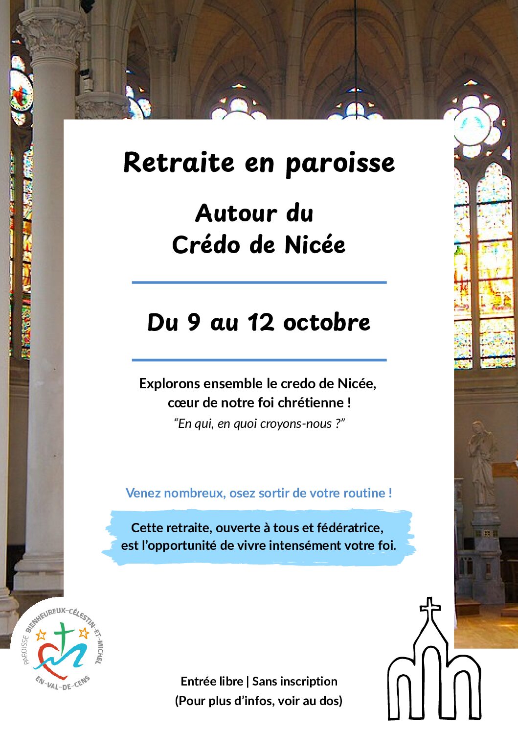 Retraite en paroisse du 9 au 12 octobre