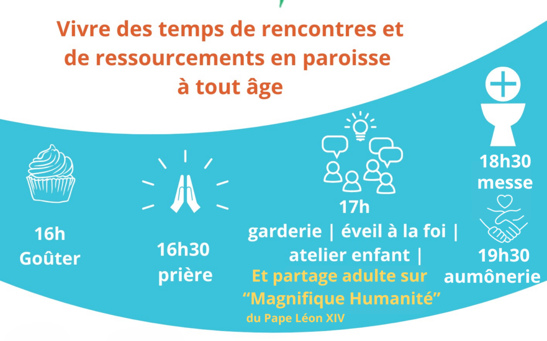 Prochain Samedi pour Dieu le 3 octobre