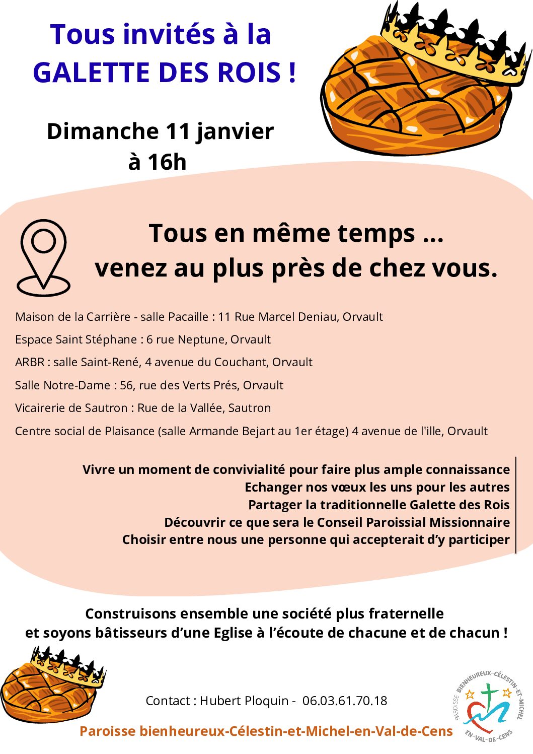 Galette des roi le 11 janvier