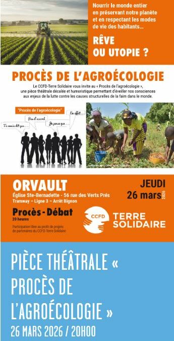 Soirée du CCFD – Terre Solidaire à Ste-Bernadette le 26 mars