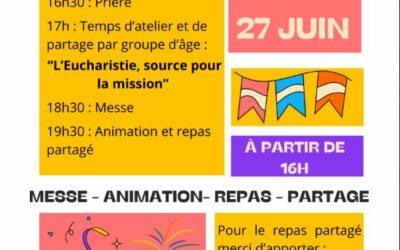 Fête paroissiale à la Vicairerie de Sautron le 27 juin