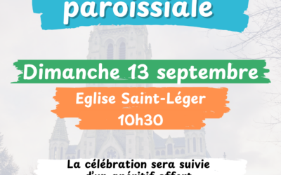 Rentrée paroissiale le 13 septembre